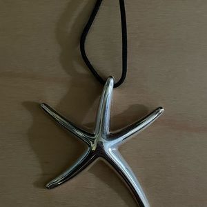 Tiffany and Co 43MM and 18inch silk startfodh necklace.